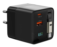 Mobile Origin GaN Display Charger PW2 - USB-C Self-Retracting Cable 65W - 1485315 - zdjęcie 1